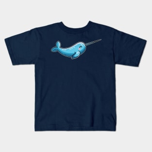 Kawaii Cute Narwhal Kids T-Shirt